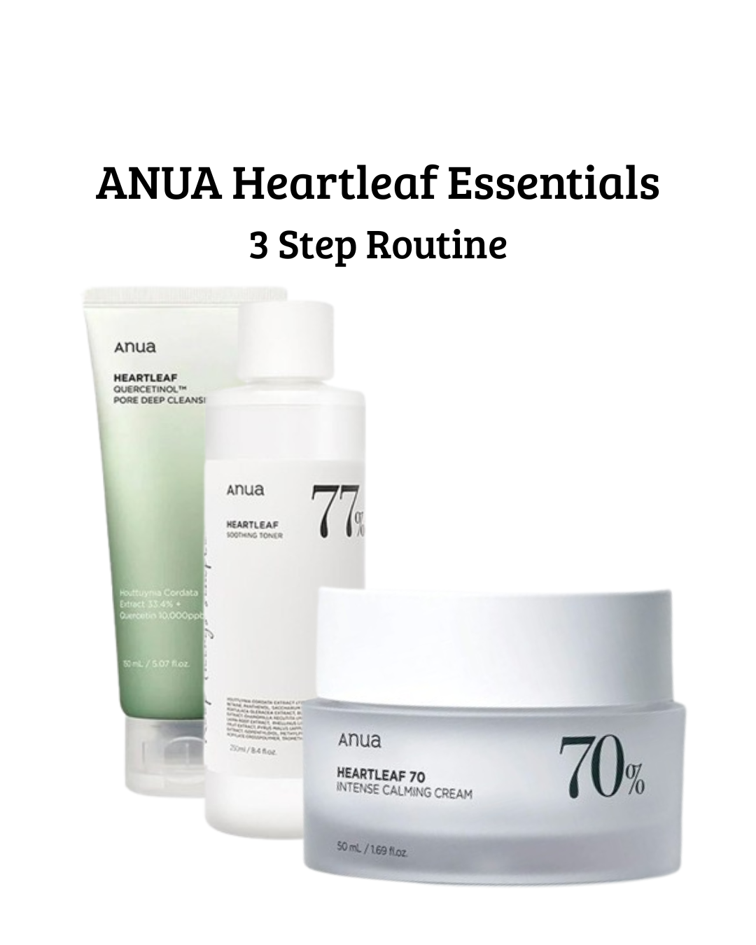 ANUA Heartleaf Essentials – 3 Step Routine