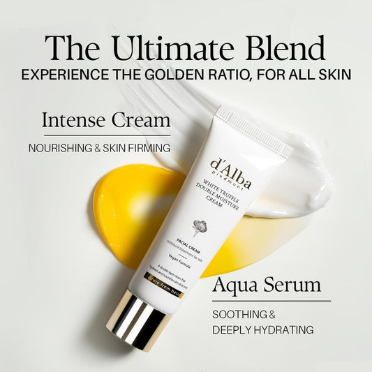 D’ALBA White Truffle Double Moisture Cream – Crema Viso Idratante Nutriente al Tartufo Bianco