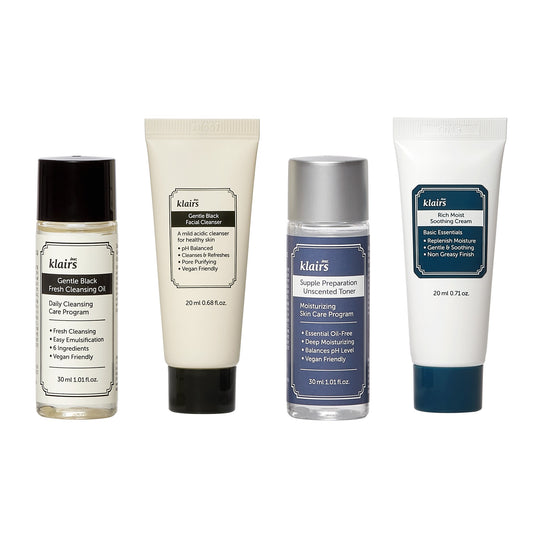 Klairs – Set da viaggio skincare (4 mini-taglie)