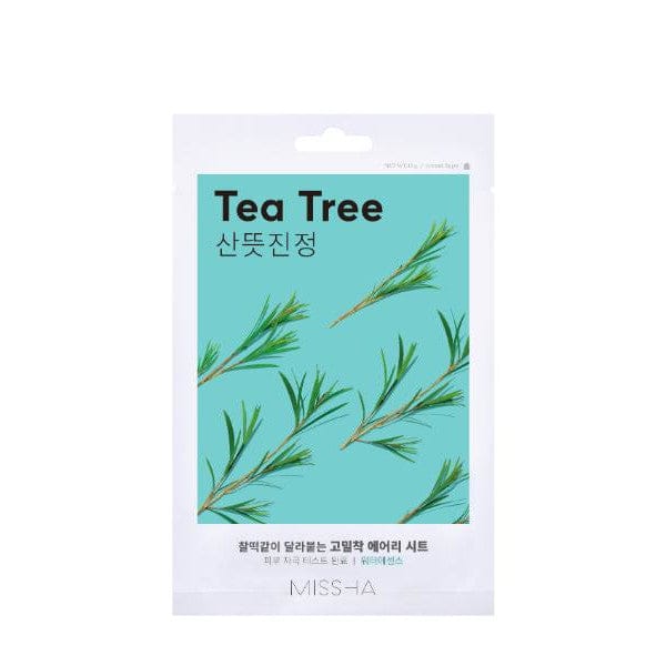 MISSHA AIRY FIT SHEET MASK TEA TREE - Maschera viso purificante al tea tree