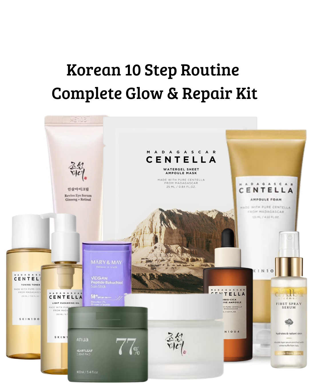 Korean 10 Step Routine – Complete Glow & Repair Kit