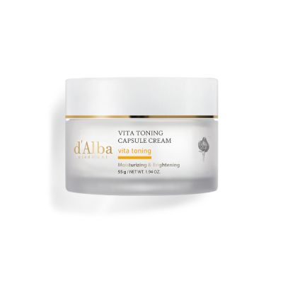 D’ALBA - Vita Toning Crema viso con capsule vitaminiche illuminanti – 55 g
