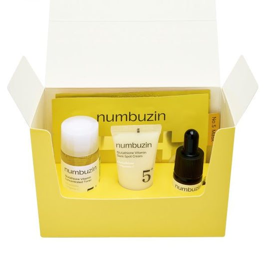 NUMBUZIN – No.5+ Glutathione Vitamin Trial Kit - Luce e luminosità