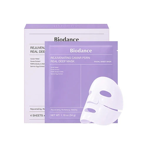 Biodance – Maschera Viso Intensiva Rigenerante al Caviale e PDRN (Real Deep Mask) 1 PZ
