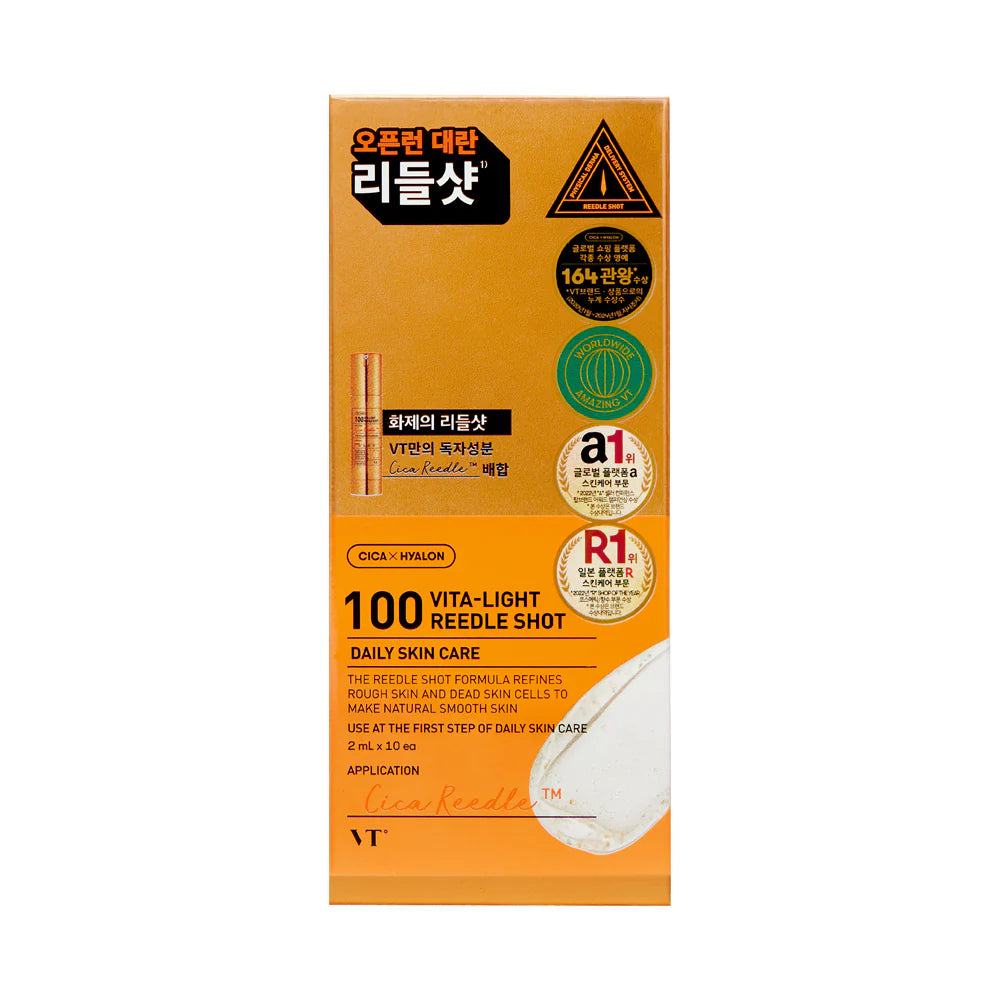 VT Cosmetics Vita-Light Reedle Shot 100 ILLUMINANTE - Set 10 Fiale Monodose | Store Bloom Skin Care