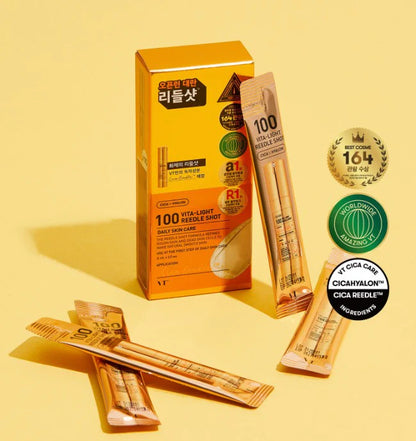 VT Cosmetics Vita-Light Reedle Shot 100 ILLUMINANTE - Set 10 Fiale Monodose | Store Bloom Skin Care