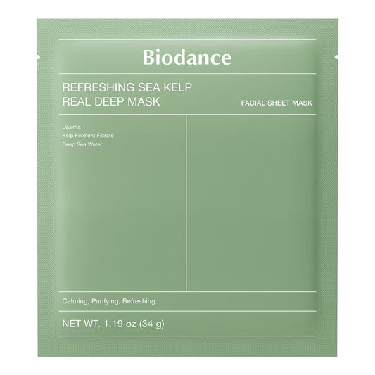 Biodance – Maschera viso in hydrogel con minerali marini — idrata, lenisce e riequilibra la pelle (1 pz)