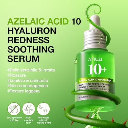 ANUA – Acido Azelaico 10 e Acido Hyaluronico - Siero riequilibrante