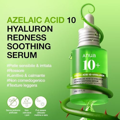 ANUA – Acido Azelaico 10 e Acido Hyaluronico - Siero riequilibrante