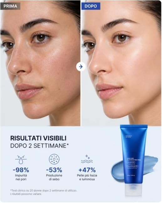 MEDICUBE – Maschera purificante punti neri & pori con 5 argille (100 g)