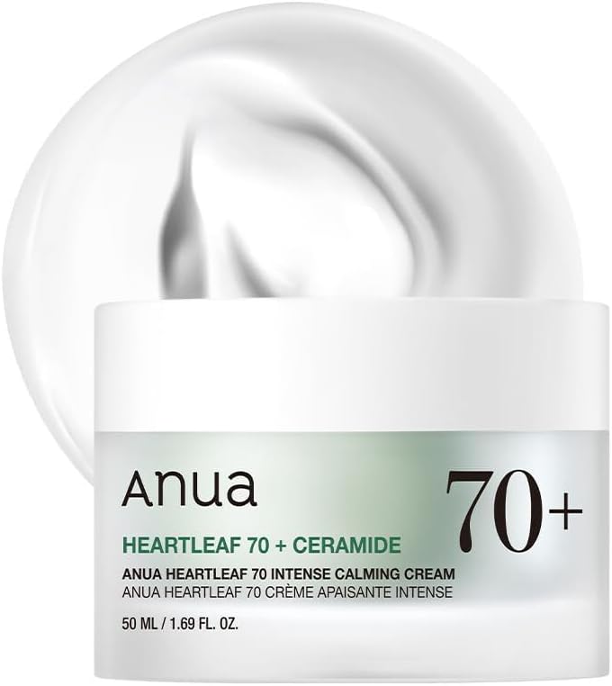 ANUA Heartleaf 70+ Ceramide Intense Calming Cream – Crema Lenitiva Intensiva con Ceramide 50 ml
