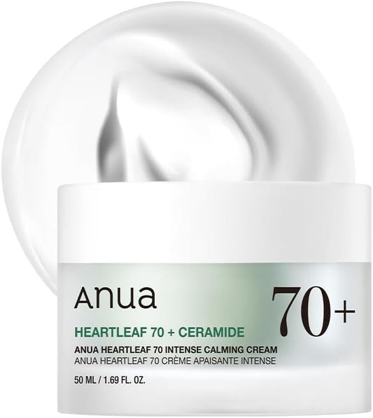ANUA Heartleaf 70+ Ceramide Intense Calming Cream – Crema Lenitiva Intensiva con Ceramide 50 ml