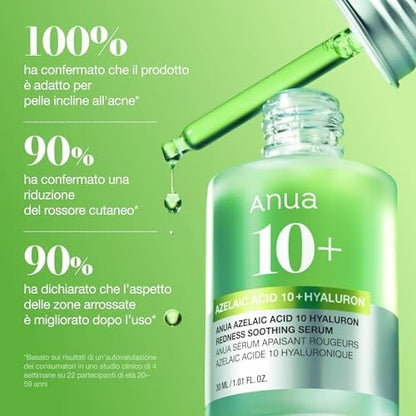 ANUA – Acido Azelaico 10 e Acido Hyaluronico - Siero riequilibrante