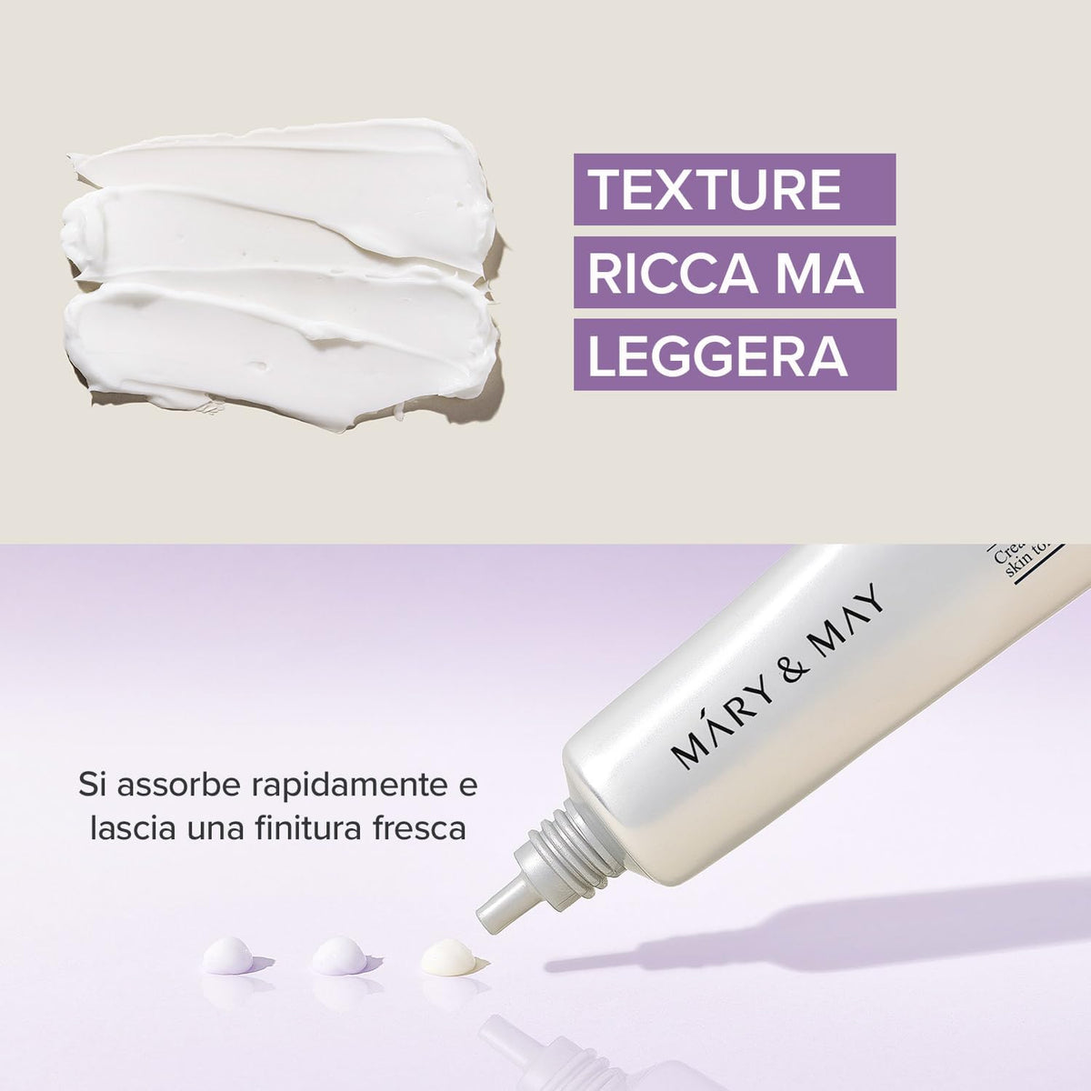 MARY & MAY – Glutathione Eye Cream Special Set – Contorno occhi illuminante al glutatione e acido tranexamico, 30 g + 12 g × 2
