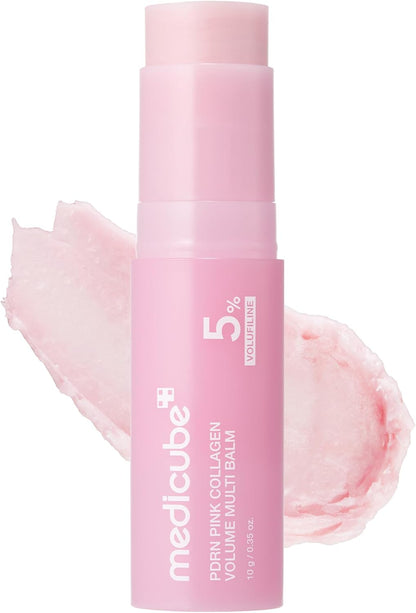 Medicube PDRN Pink Collagen Volume Multi Balm 10g – Stick Volumizzante con Volufiline e PDRN