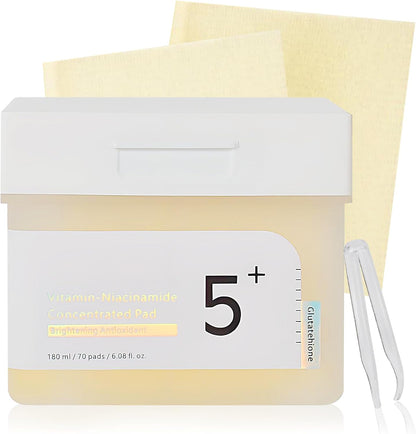 Numbuzin - No.5+ Glutathione Vitamin Concentrated Pad -Toner Pad Illuminanti