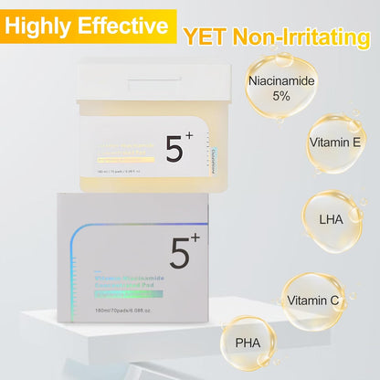 Numbuzin - No.5+ Glutathione Vitamin Concentrated Pad -Toner Pad Illuminanti