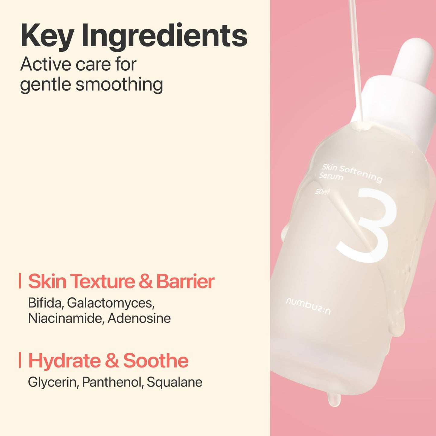 NUMBUZIN - No.3 Skin Softening Serum – Siero viso effetto glass skin