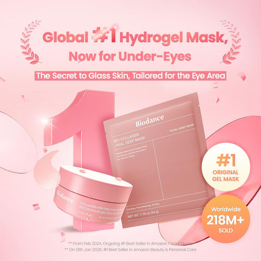 BIODANCE Collagen Peptide Eye Patches – Patch Occhi Hydrogel con Collagene e Peptidi 30 coppie / 60 patch