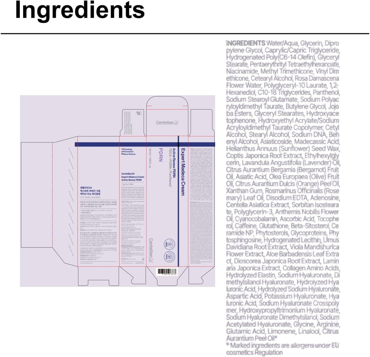 CENTELLIAN24 – Expert Madeca Cream Active Renew PDRN 50 ml