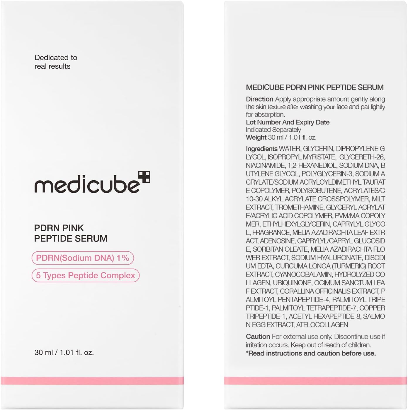 MEDICUBE PDRN Pink Peptide Serum – Siero effetto glow e compattezza