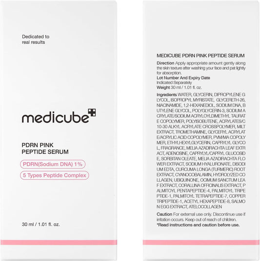 MEDICUBE PDRN Pink Peptide Serum – Siero effetto glow e compattezza