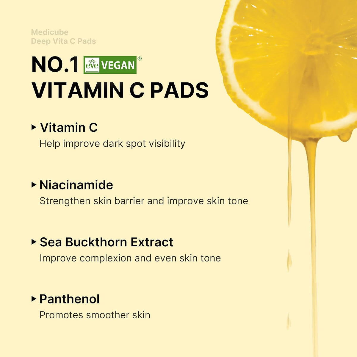 Medicube - Dischetti viso vitamina C vegan — illumina e uniforma