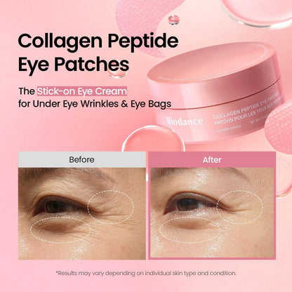 BIODANCE Collagen Peptide Eye Patches – Patch Occhi Hydrogel con Collagene e Peptidi 30 coppie / 60 patch