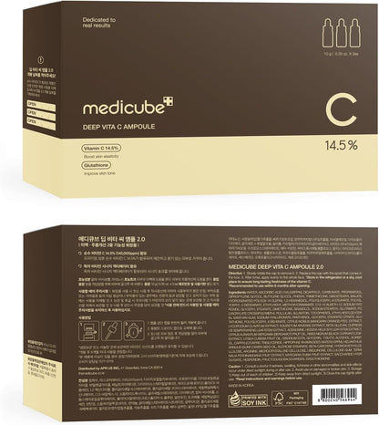 MEDICUBE – Siero-fiala vitamina C stabilizzata e niacinamide (30 g) - conf. da 3 pz