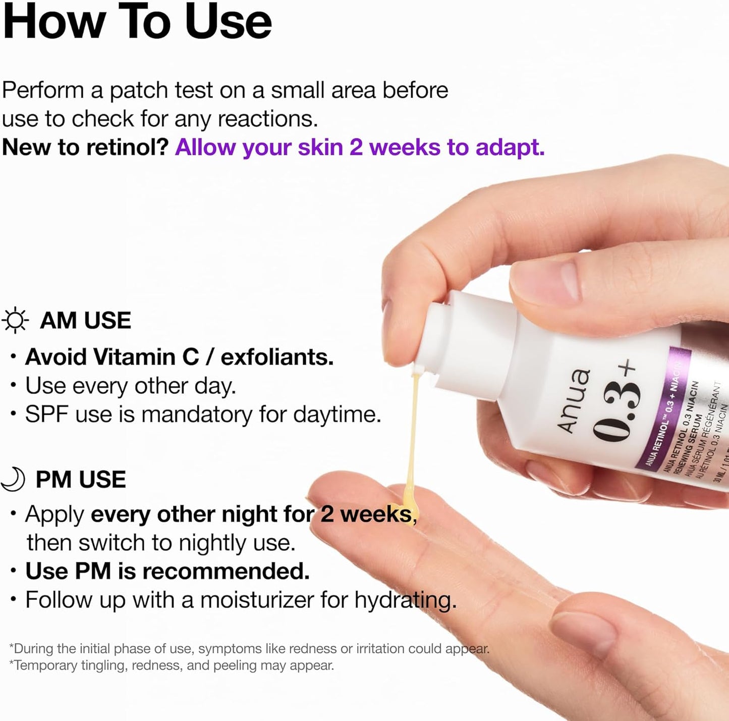 Anua – Siero al retinolo 0,3% con niacinamide 5% (30 ml)
