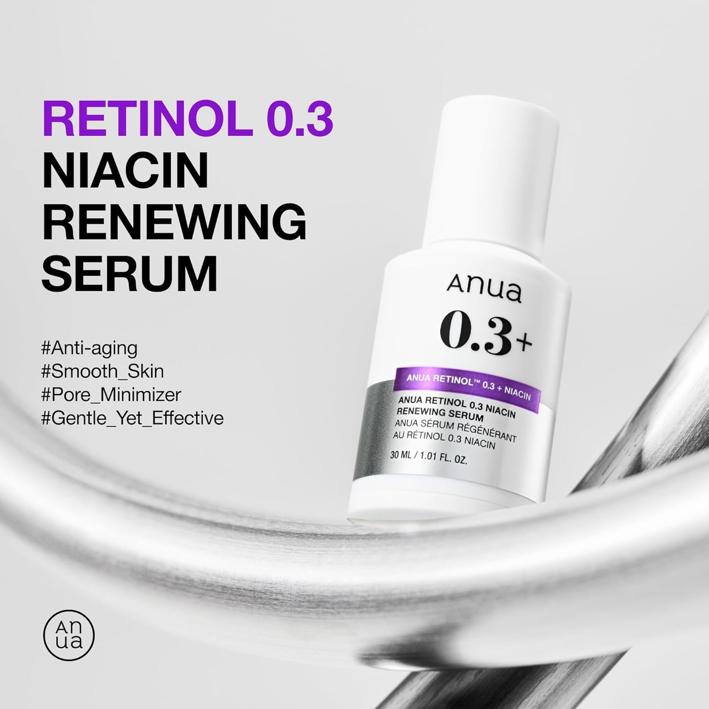 Anua – Siero al retinolo 0,3% con niacinamide 5% (30 ml)