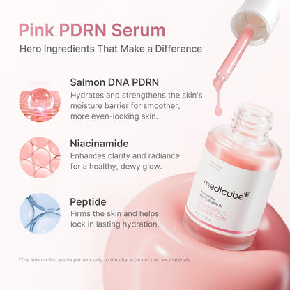 MEDICUBE PDRN Pink Peptide Serum – Siero effetto glow e compattezza