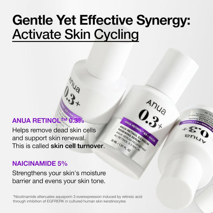 Anua – Siero al retinolo 0,3% con niacinamide 5% (30 ml)