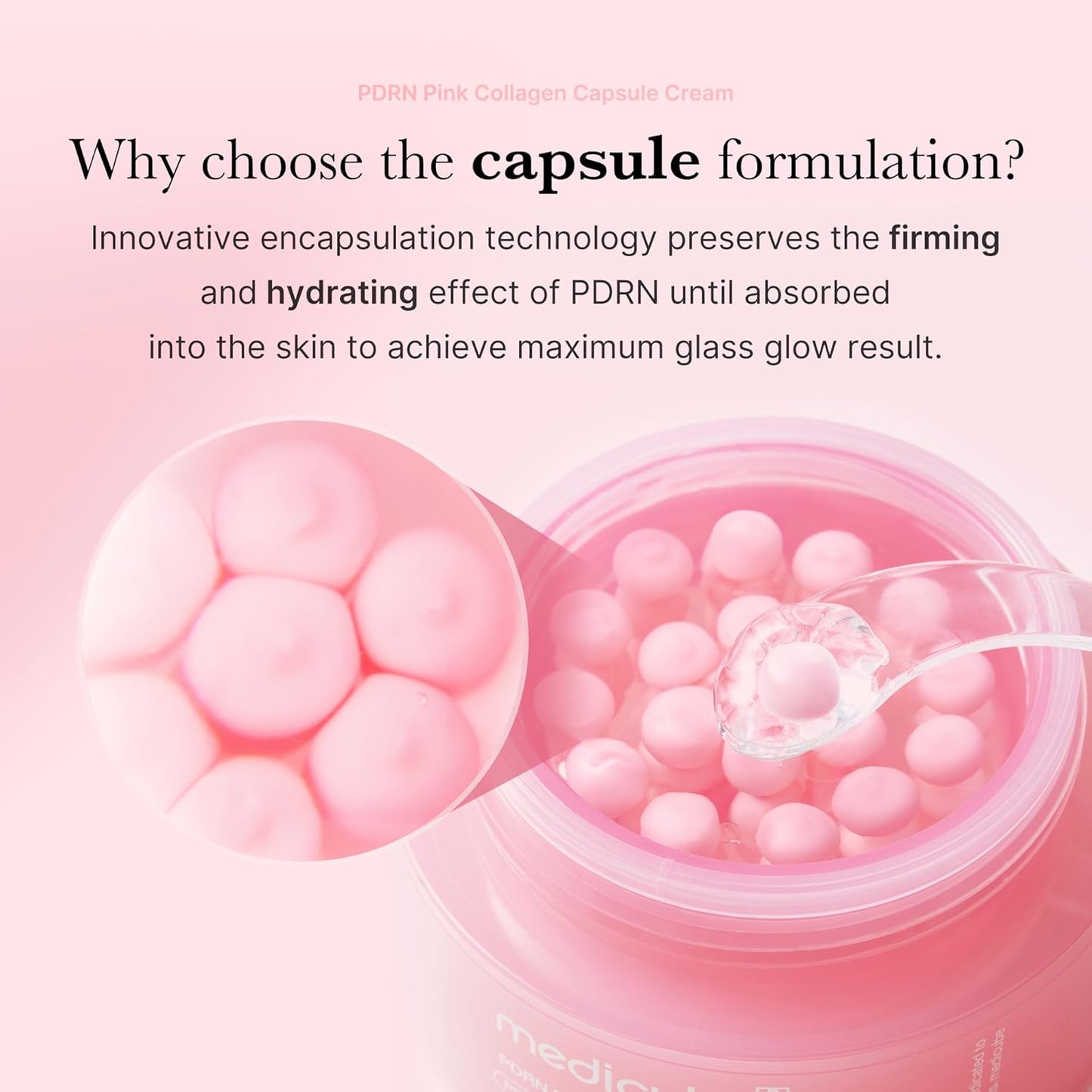 MEDICUBE PDRN Pink Collagen Capsule Cream – Crema viso effetto glow e compattezza