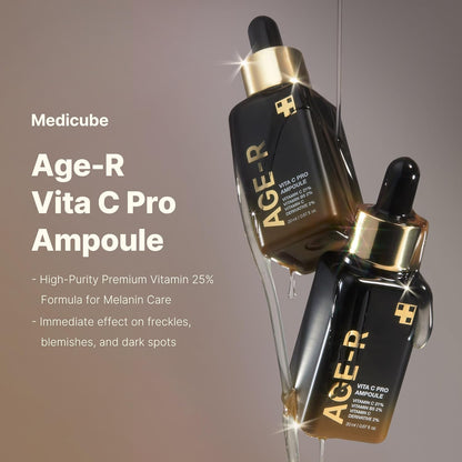 MEDICUBE – AGE-R Vita C Pro Ampoule Brightening Serum - Siero Illuminante con Vitamina C 20 ml