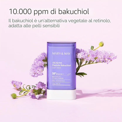 Mary & May – Stick solare viso SPF50+ PA++++ al bakuchiol (18 g)