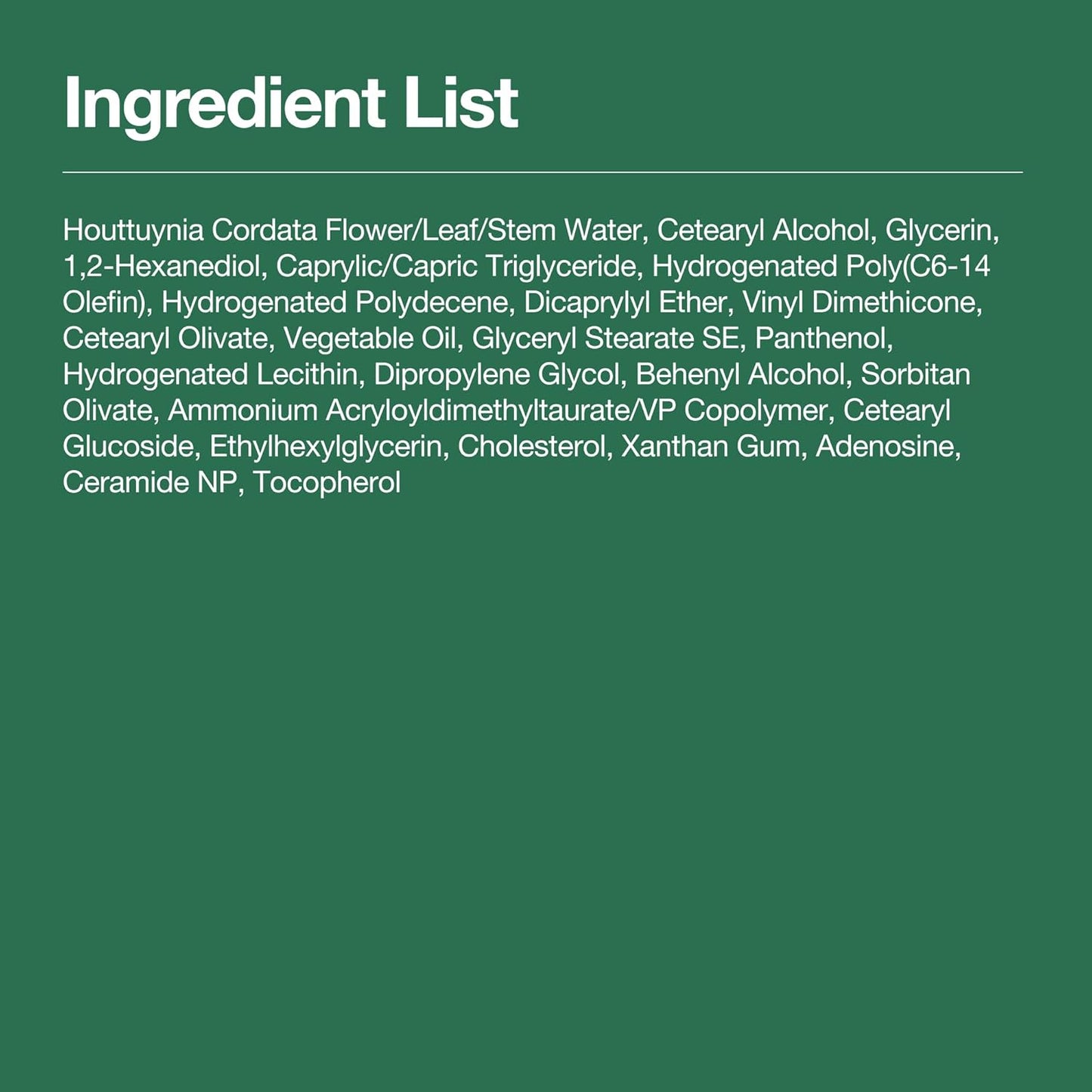 ANUA Heartleaf 70+ Ceramide Intense Calming Cream – Crema Lenitiva Intensiva con Ceramide 50 ml