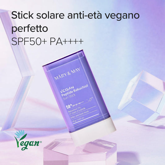 Mary & May – Stick solare viso SPF50+ PA++++ al bakuchiol (18 g)