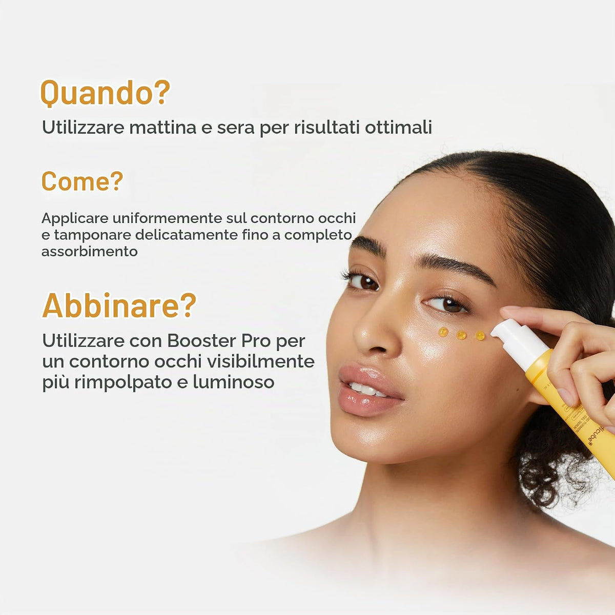 MEDICUBE – Kojic Acid Turmeric Vita Eye Gel Serum - Contorno occhi illuminante con Acido Kojico, Curcuma e Retinolo