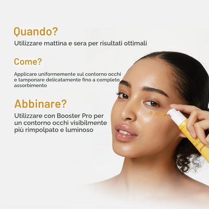 MEDICUBE – Kojic Acid Turmeric Vita Eye Gel Serum - Contorno occhi illuminante con Acido Kojico, Curcuma e Retinolo