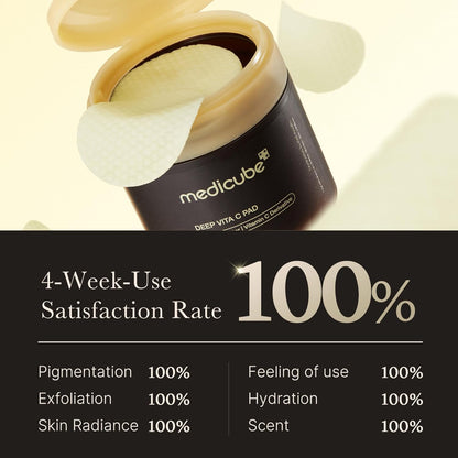 Medicube - Dischetti viso vitamina C vegan — illumina e uniforma