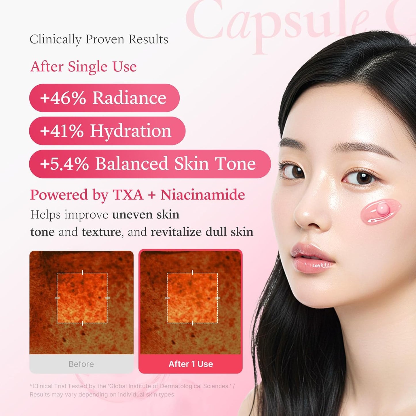 MEDICUBE TXA Niacinamide Capsule Cream - Crema viso illuminante