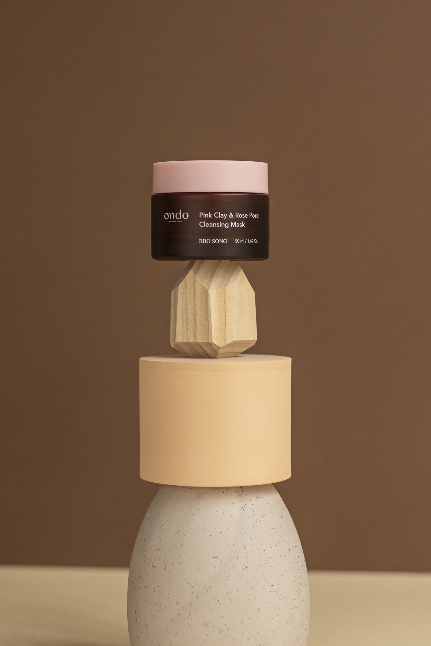 Ondo Beauty 36.5 – Pink Clay & Rose Maschera purificante (75 ml)