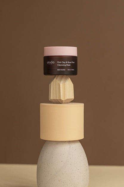 Ondo Beauty 36.5 – Pink Clay & Rose Maschera purificante (75 ml)