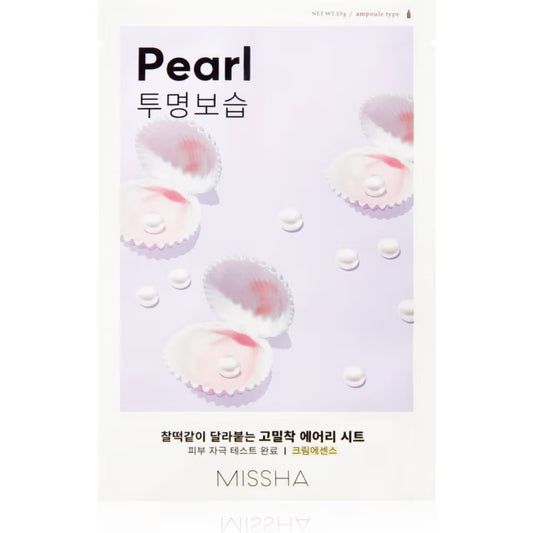 MISSHA AIRY FIT SHEET MASK PEARL - Maschera viso illuminante alla perla