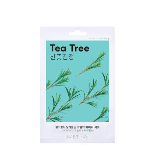 MISSHA AIRY FIT SHEET MASK TEA TREE - Maschera viso purificante al tea tree