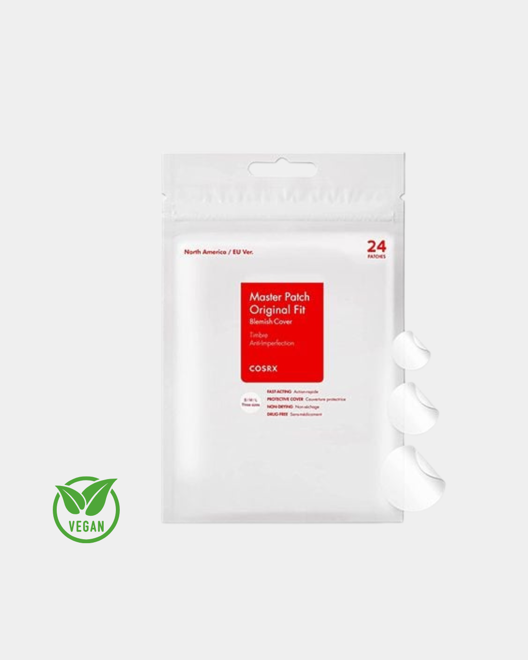 COSRX – Cerotti idrocolloidali anti-imperfezioni ACNE (24 patch) — 3 misure