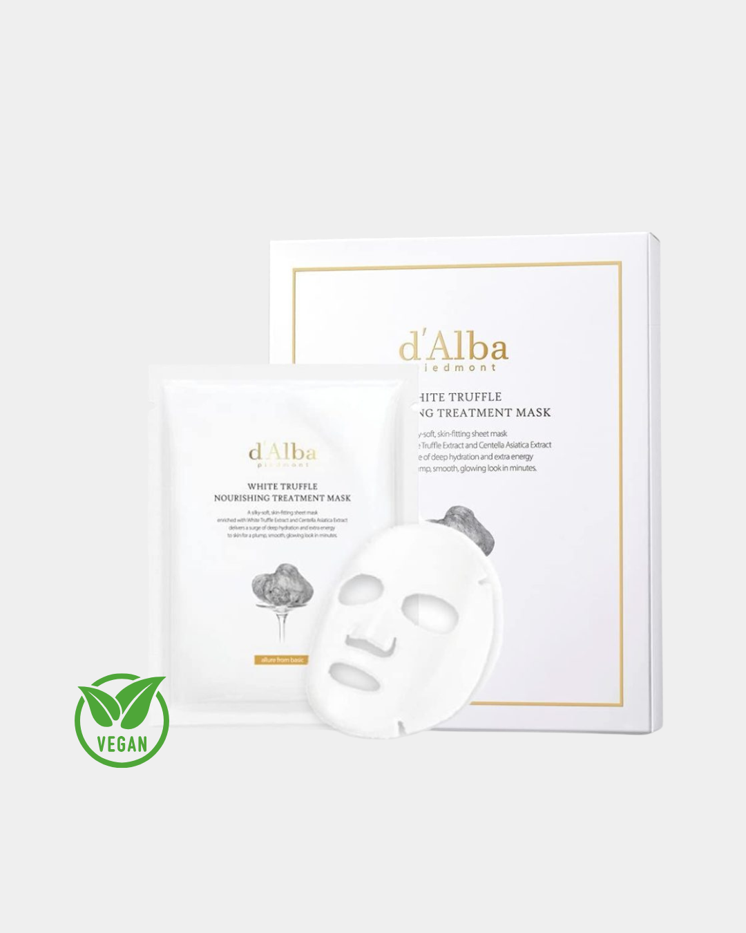 D’Alba – Sheet mask al tartufo bianco — idrata e illumina (5 pz)