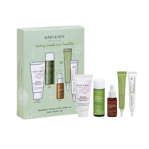 Mary & May – Set da viaggio skincare pelle problematica (5 mini-taglie)