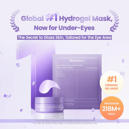 BIODANCE Caviar PDRN Eye Patches – Patch Occhi Hydrogel con Caviale e PDRN 60 pz